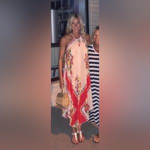 FREE PEOPLE• Mind's Eye Maxi Dress Red Combo